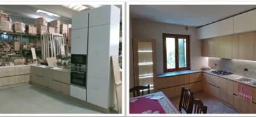 Cucina ad angolo su misura
