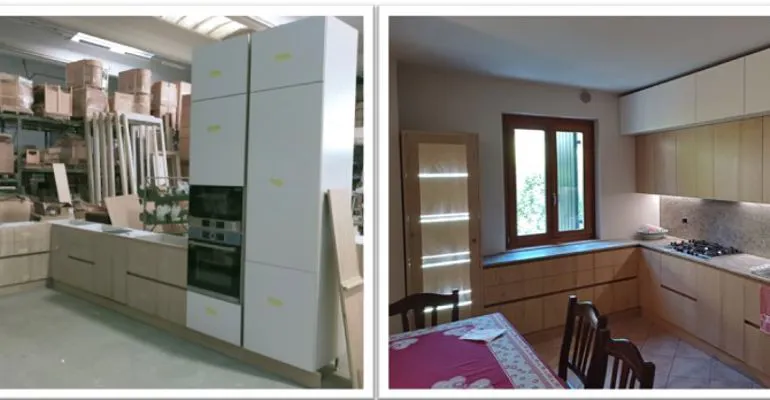 Cucina ad angolo su misura